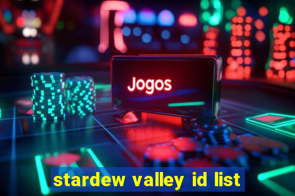 stardew valley id list